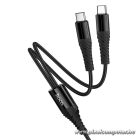 Hoco X123 – 2 az 1-ben USB-C – USB-C / USB-C gyorstöltő kábel, 1 méter