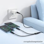 Hoco X123 – 2 az 1-ben USB-C – USB-C / USB-C gyorstöltő kábel, 1 méter