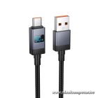 Hoco X118 – 5A USB-A – USB-C gyorstöltő kábel LED teljesítmény kijelzővel, 1 méter