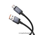 Hoco X118 – 5A USB-A – USB-C gyorstöltő kábel LED teljesítmény kijelzővel, 1 méter