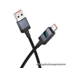 Hoco X118 – 5A USB-A – USB-C gyorstöltő kábel LED teljesítmény kijelzővel, 1 méter
