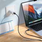 Hoco X118 – 5A USB-A – USB-C gyorstöltő kábel LED teljesítmény kijelzővel, 1 méter