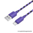 Hoco X116 USB-A – USB-C 3A Kábel – 1 m, Fonott Kivitel