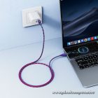 Hoco X116 USB-A – USB-C 3A Kábel – 1 m, Fonott Kivitel