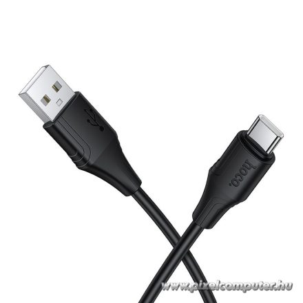 Silicone Cable USB A to USB C Hoco 3A 1 m X124 black