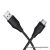 Silicone Cable USB A to USB C Hoco 3A 1 m X124 black