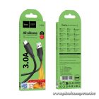 Silicone Cable USB A to USB C Hoco 3A 1 m X124 black