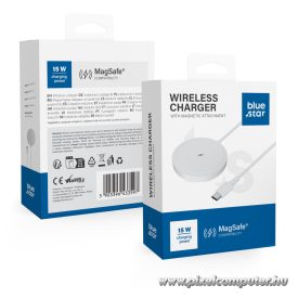   Wireless charger BLUE STAR Charing Pad 15w compatible with MagSafe white