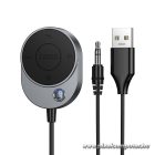 Wireless car receiver Hoco AUX Bluetooth with cable Jack 3,5 mm E150 metal gray
