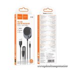 Wireless car receiver Hoco AUX Bluetooth with cable Jack 3,5 mm E150 metal gray