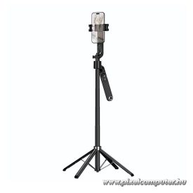   Selfie stick Hoco tripod with remote control 360 degree with auto face tracking K32 black