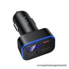 Hoco Z63A – 42W autós gyorstöltő LCD kijelzővel, USB-C + 2× USB-A