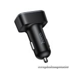 Hoco Z63A – 42W autós gyorstöltő LCD kijelzővel, USB-C + 2× USB-A