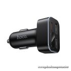 Hoco Z63A – 42W autós gyorstöltő LCD kijelzővel, USB-C + 2× USB-A