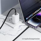 HOCO X125 USB-C – USB-C Gyors Töltőkábel 60W 1m – PD és QC3.0 Támogatás