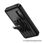 Hoco J163 10000mAh Power Bank – 4 beépített kábellel
