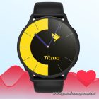 Smartwatch TITMO O-200 (GPS, AMOLED, bluetooth call, silicone strap) black