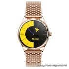 Smartwatch TITMO O-170 (AMOLED, bluetooth call, stainless steal gold mesh strap) gold