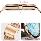 Smartwatch TITMO O-170 (AMOLED, bluetooth call, stainless steal gold mesh strap) gold