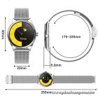 Smartwatch TITMO O-170 (AMOLED, bluetooth call, stainless steal silver mesh strap) silver