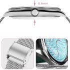 Smartwatch TITMO O-170 (AMOLED, bluetooth call, stainless steal silver mesh strap) silver