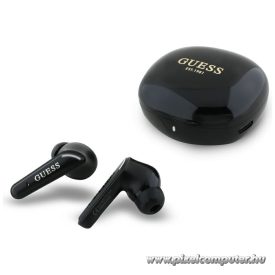  Wireless earphones TWS Guess Flat Classic Logo Electroplated black