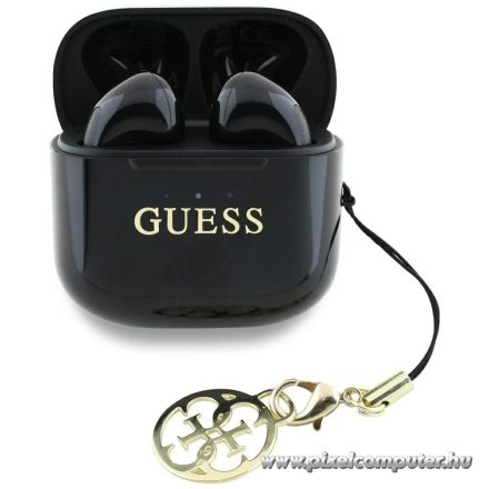Wireless earphones TWS Guess Effect Printed Classic Logo & Charm black