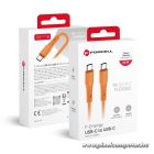 Cable USB C to USB C Forcell F-Energy QC4.0 PD 3A 60W Silicone 1 m C344 orange