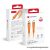 Cable USB C to USB C Forcell F-Energy QC4.0 PD 3A 60W Silicone 1 m C344 orange