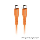 Cable USB C to USB C Forcell F-Energy QC4.0 PD 3A 60W Silicone 1 m C344 orange