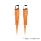 Cable USB C to USB C Forcell F-Energy QC4.0 PD 5A 100W Silicone 1 m C347 navy orange