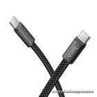 Flat Cable USB C to USB C Hoco 3A 60W 1 m X125 black