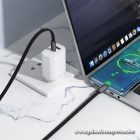 Flat Cable USB C to USB C Hoco 3A 60W 1 m X125 black