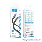 Flat Cable USB C to USB C Hoco 3A 60W 1 m X125 black