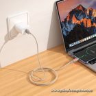 Hoco U144 USB-A – USB-C Kábel 1,2 m – 3A gyorstöltés, LED megvilágítás, erősített kivitel