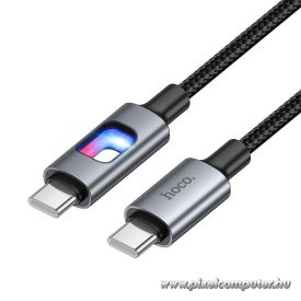   Hoco U144 – 60W USB-C – USB-C gyorstöltő kábel LED világítással, 1,2 méter