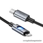 Hoco U144 – 60W USB-C – USB-C gyorstöltő kábel LED világítással, 1,2 méter