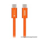Cafule Flat USB-C – USB-C kábel 100 W – lapos csatlakozó