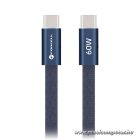 Cafule Flat USB-C – USB-C kábel 60 W – lapos csatlakozó