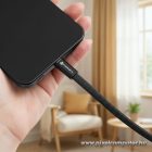 Cafule Flat USB-C – USB-C kábel 240 W – lapos csatlakozó, 5 A, 120 cm