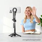 HOCO K27 PRO mágneses telefon állvány – 480 mm állítható magasság, Bluetooth 5.2 távirányító