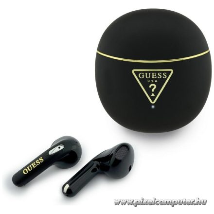 Guess Gold Line Triangle TWS – Elegáns vezeték nélküli fülhallgató Bluetooth 6 technológiával