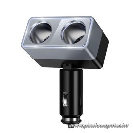   Hoco Z65 – Autós szivargyújtó elosztó 1→2, 240W teljesítménnyel