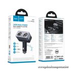 Hoco Z65 – Autós szivargyújtó elosztó 1→2, 240W teljesítménnyel