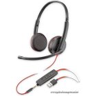 Wire headphones Jack 3,5 mm / USB A Poly Blackwire C3225 black
