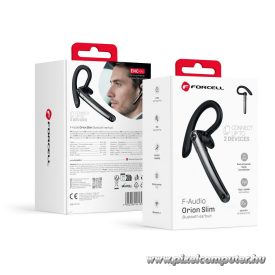  Forcell Orion Slim fekete vezeték nélküli mono headset (ENC, Multipoint, BT 6.0 + EDR, 90mAh