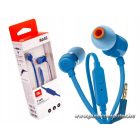 JBL T160BL vezetékes fülhallgató – 8,7 mm dinamikus meghajtó, erőteljes basszus, beépített mikrofon