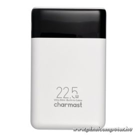   Charmast W1202 10000 mAh Power Bank – 22.5W PD3.0 gyorstöltés, 6 kimenet, beépített kábelek