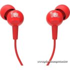 Wire earphones Jack 3,5 mm JBL C100Si red