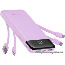   CHARMAST W1148 10000mAh Power Bank – Beépített kábelek, LED kijelző, 6 kimenet